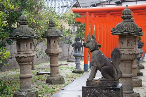Petit sanctuaire dans Kaike Onsen, région du San'in, Japon