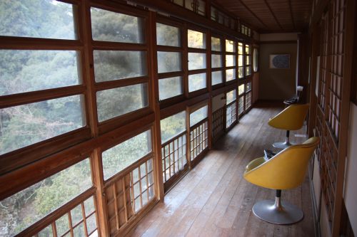 Ryokan transformé en galerie d'art à Higashisonogi, préfecture de Nagasaki, vue sur le paysage