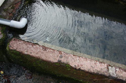 Système de récupération d'eau à Bonotsu, à Minamisatsuma, Kagoshima, Japon