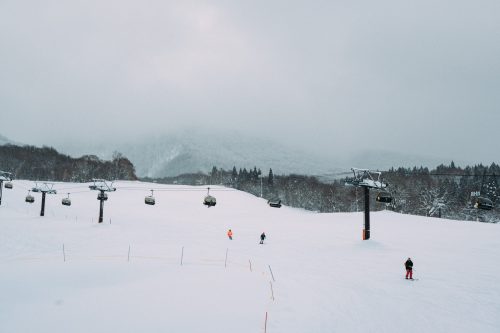 Pistes de ski de Tazawako, Akita, Japon