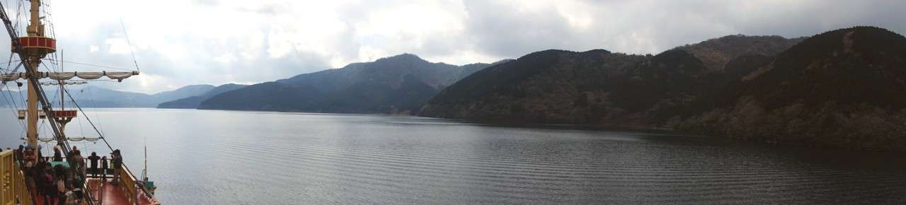 Vue panoramique sur le lac Ashi à Hakone, Kanagawa, Japon