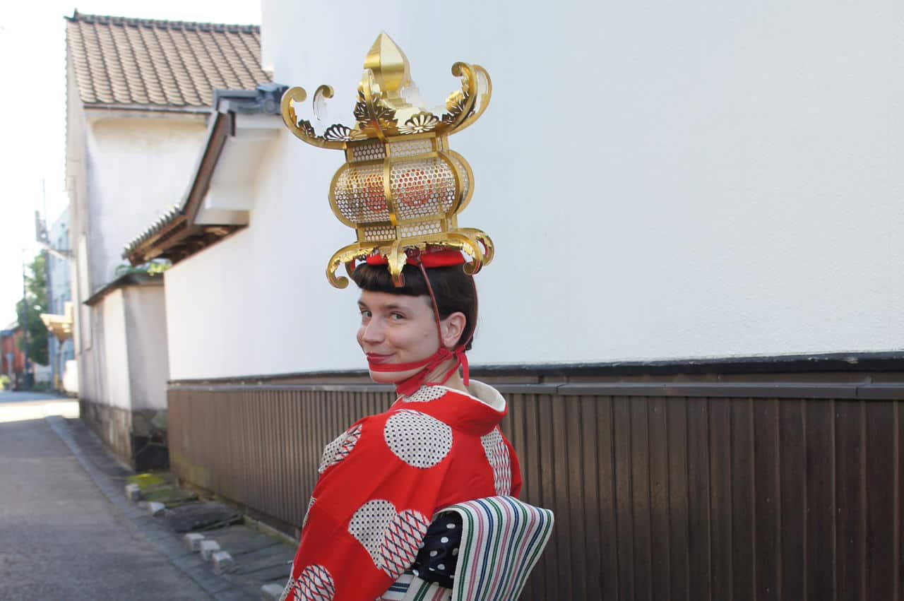 Yamaga : promenade en kimono ancien dans la ville des lanternes