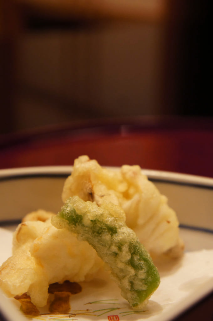 Dîner kaiseki : tempura