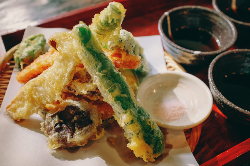 tempura de légume du Yamanotera Yukyo à Nagasaki