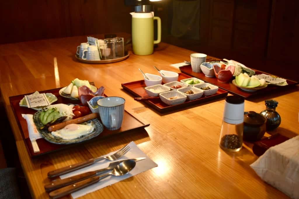 Repas composé de spécialités de Kumamoto