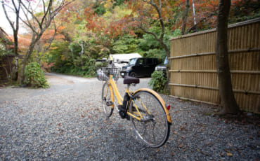 Mon vélo dans les rues tranquilles de Sekikawa