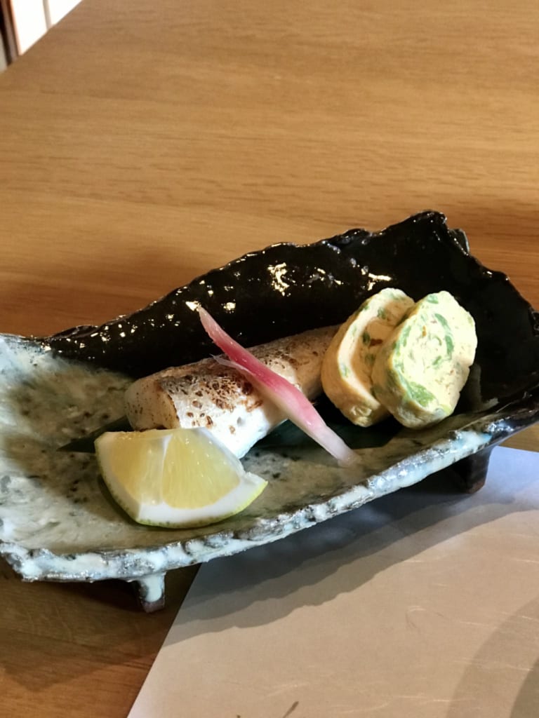plat de poisson du restaurant fujimatsu ojika