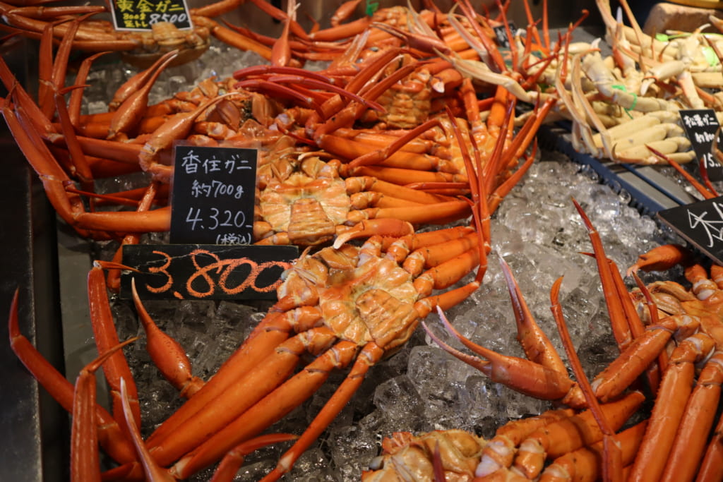 Crabe au restaurant kan ichi