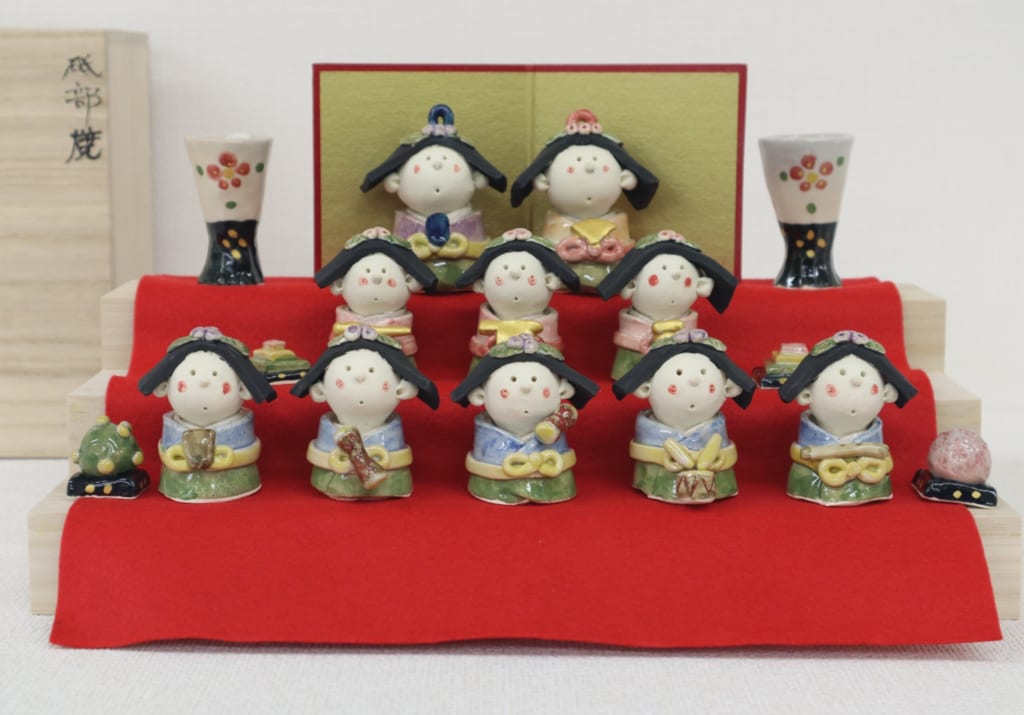 Des poupées en céramique pour le Hina Matsuri