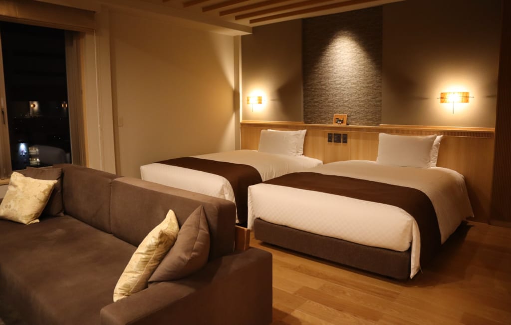 Une chambre de l'hôtel Koowakuen Haruka à Matsuya dnas la préfecture d'Ehime