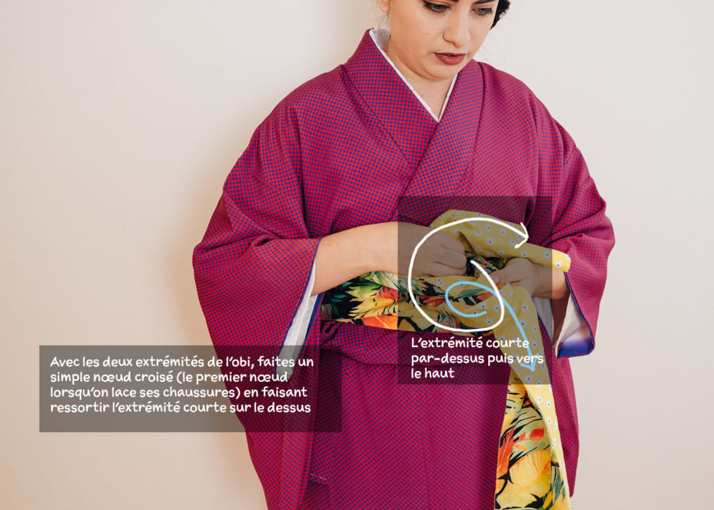 Comment nouer l'obi d'un kimono japonais