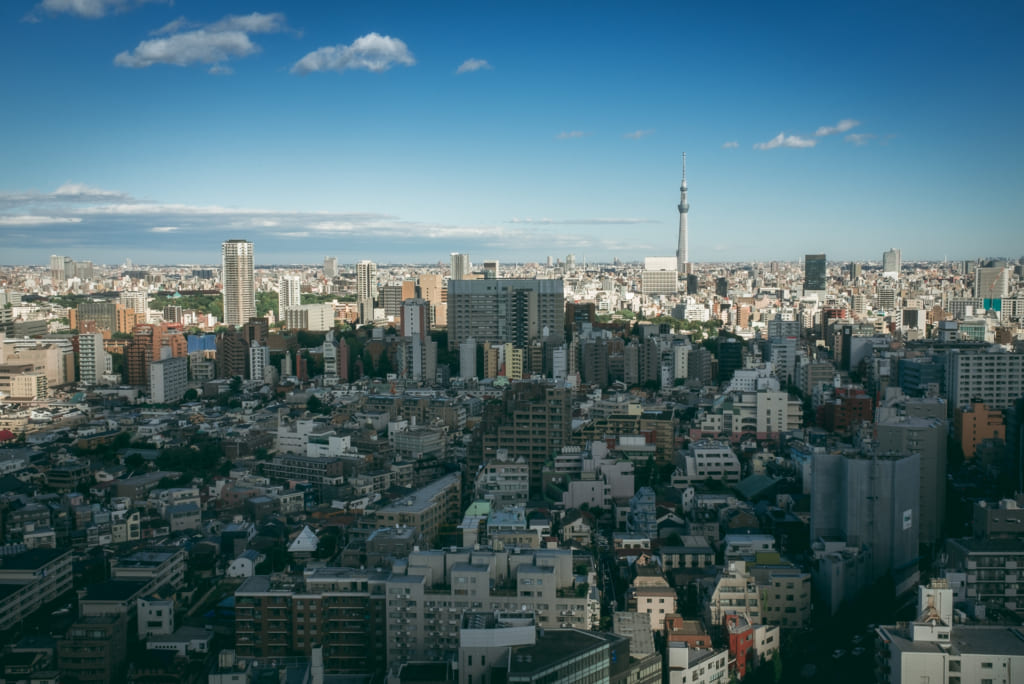 Observatoire à Tokyo : vue sur le Tokyo Skytree