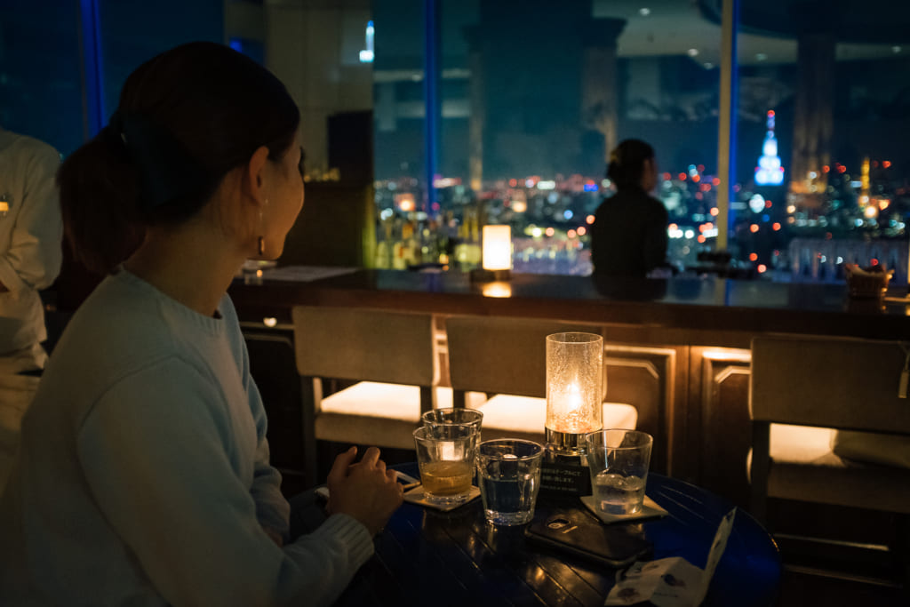 restaurant au sommet de l'observatoire de Shinjuku