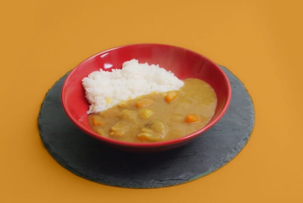 Du riz au curry japonais fait maison dans une assiette