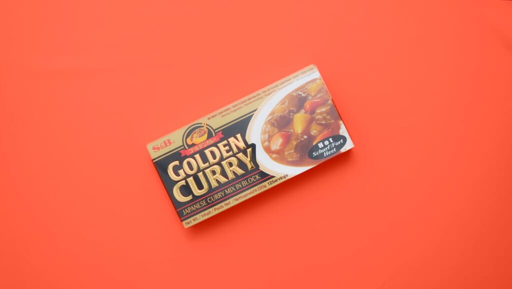 roux de curry japonais acheté dans le commerce