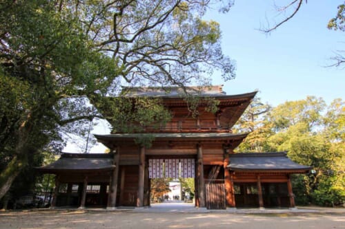 L'entrée du sanctuaire d'Oyamazumi