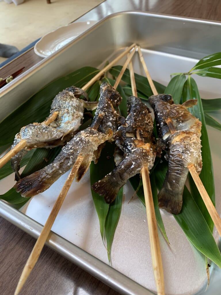 poisson japonais grillé à Gero Onsen