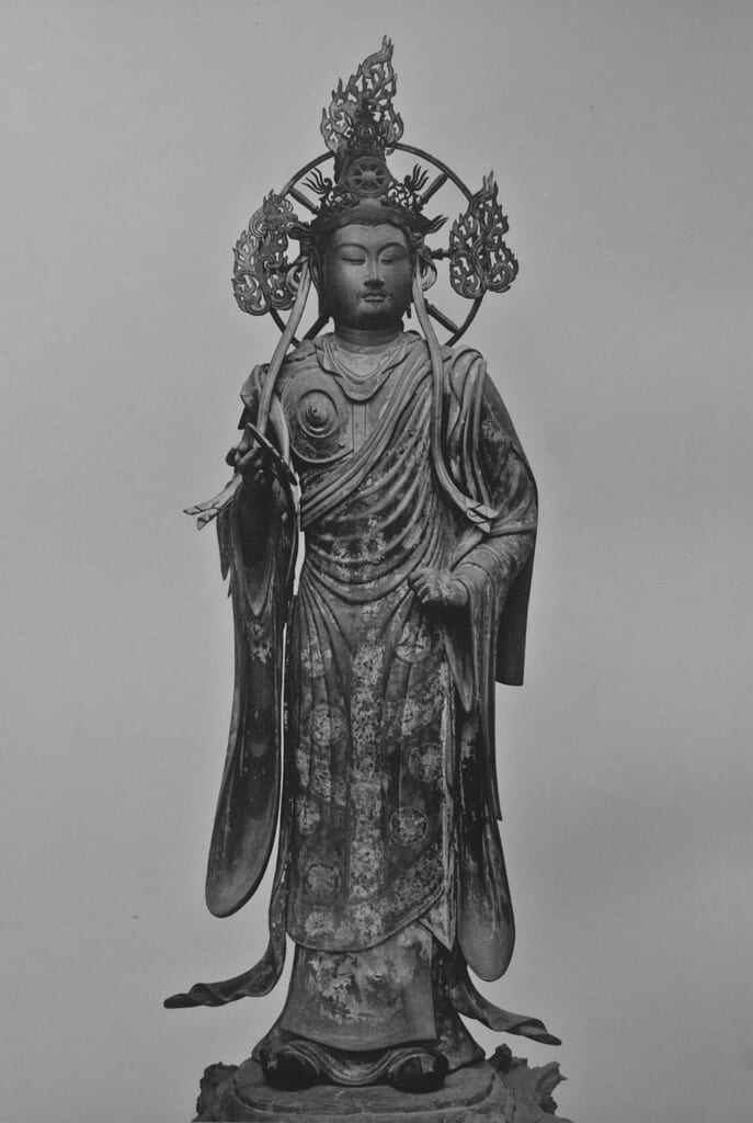Statue de l’un des vingt-huit gardiens du Sanjusangendo à Kyoto