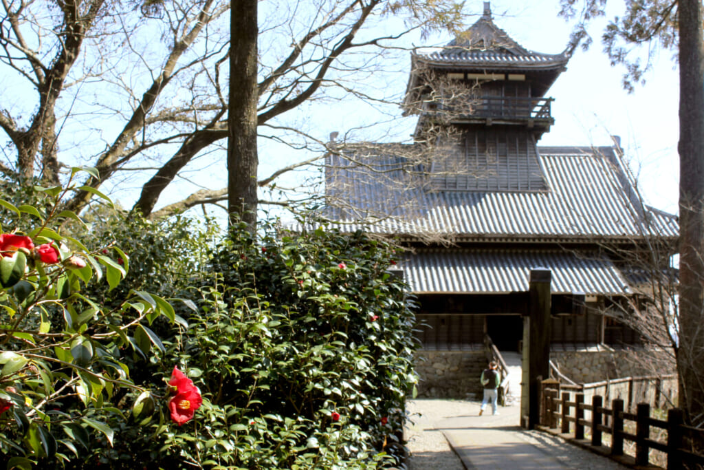 château japonais à Aya, sur l'île de Kyushu