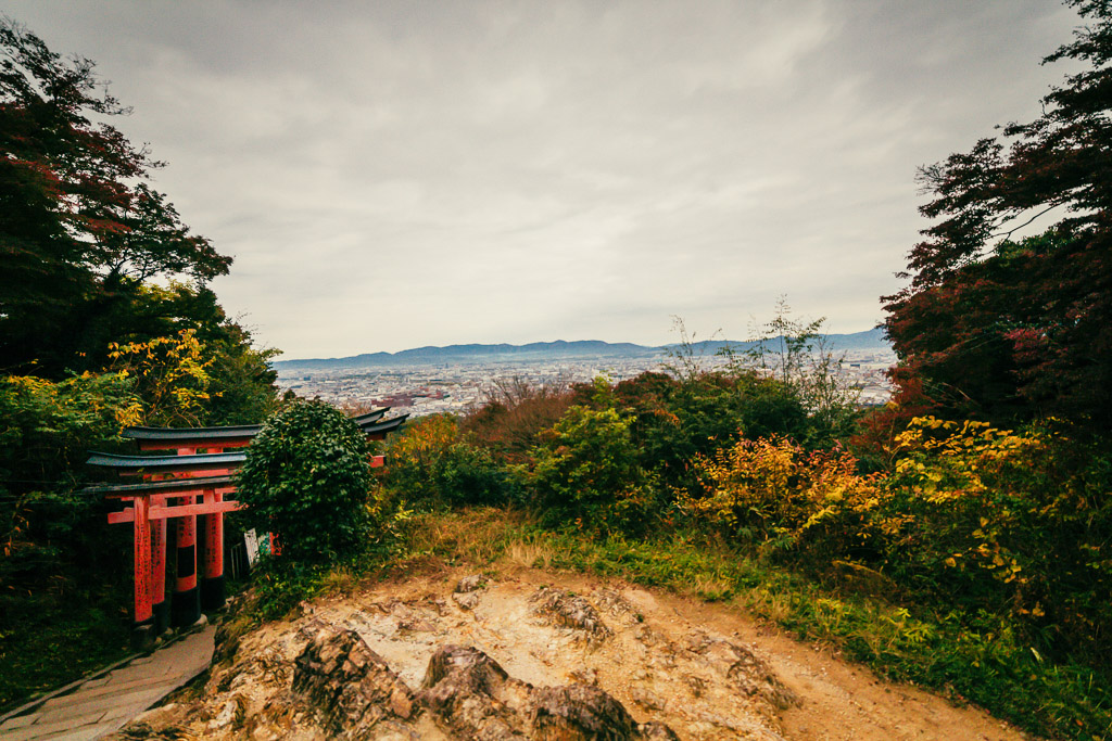 vue de Kyoto depuis le Mont Inari
