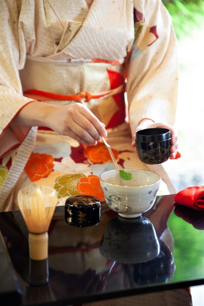 Cérémonie du thé à Okayama, préfecture du Japon