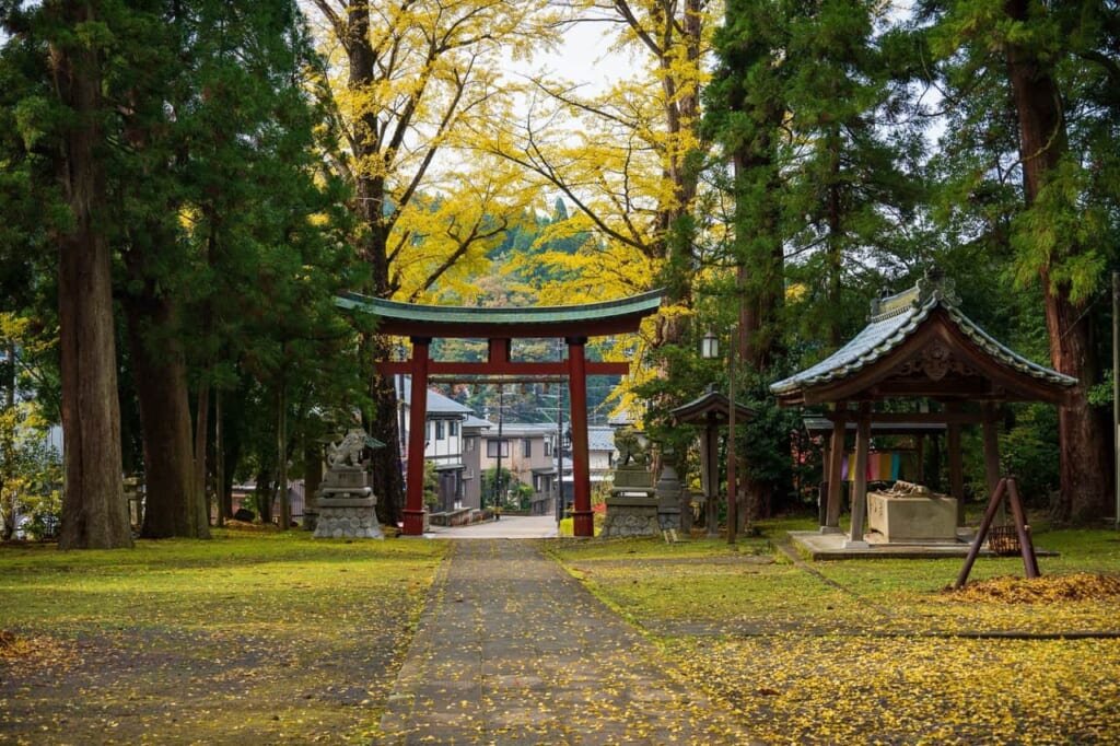 porte torii d'un sanctuaire shintoiste