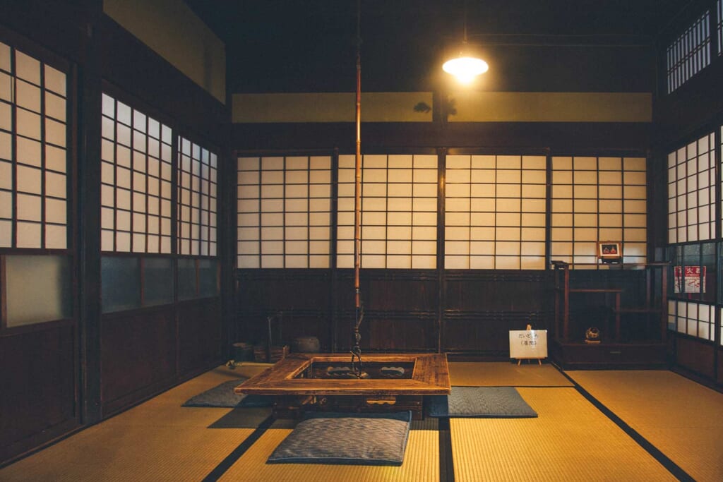 L'une des pièces d'une résidence de samouraïs à Kakunodate