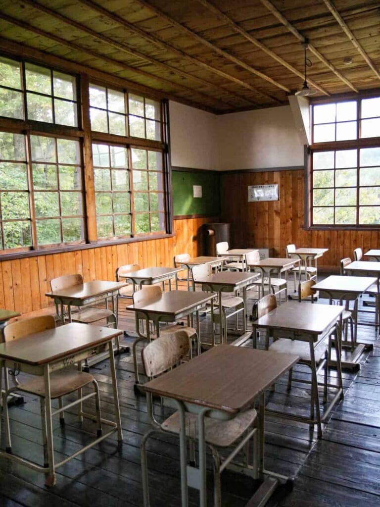 Semboku - Ancienne salle de classe à l'école Omoide-no-kata