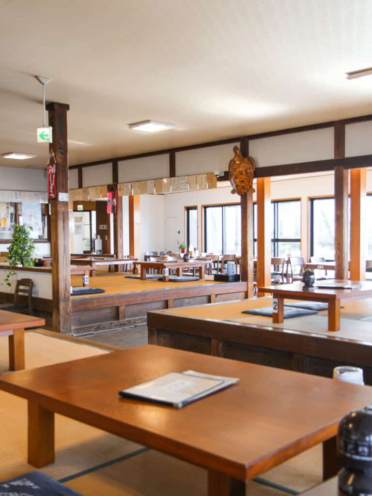 L'intérieur d'un restaurant japonais