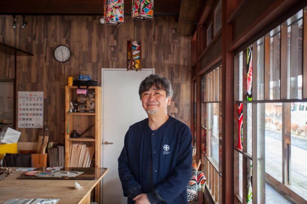 Propriétaire d'une boutique de lanternes japonaises dans le Tohoku
