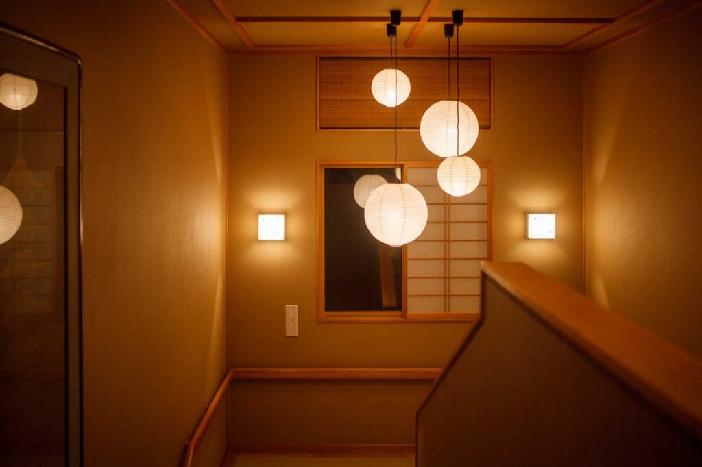 Décoration intérieure élégante d'un hôtel japonais