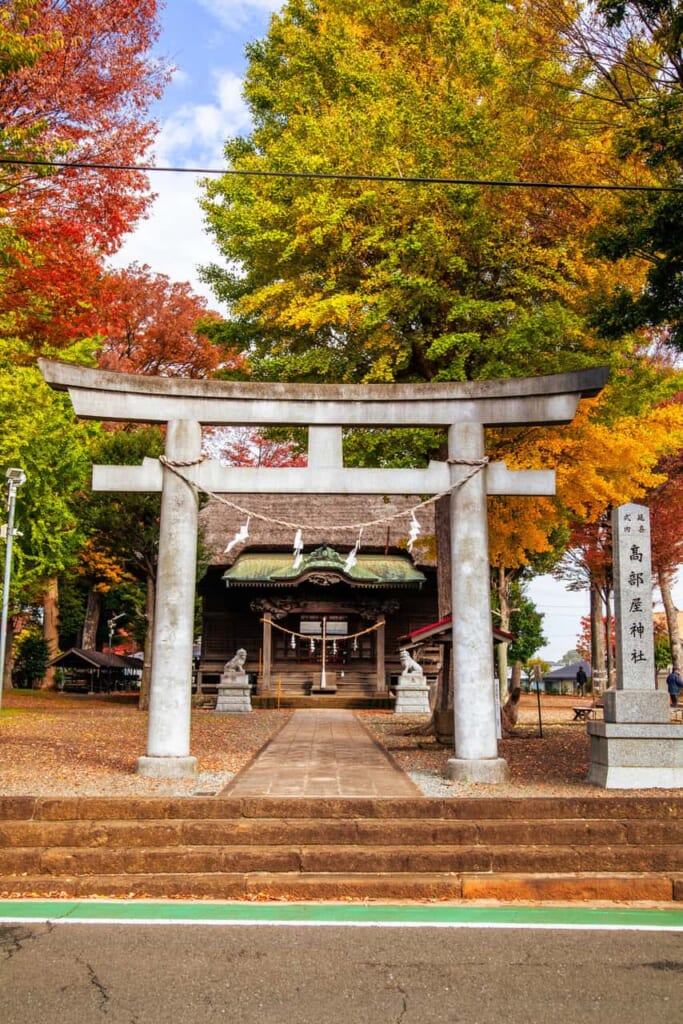 Isehara en automne au sanctuaire Takabeya