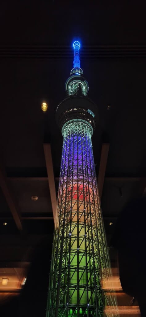 La Skytree la nuit