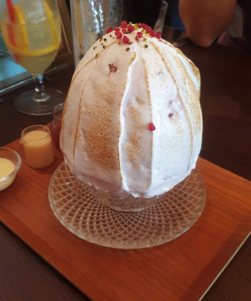 kakigori grillé au chalumeau