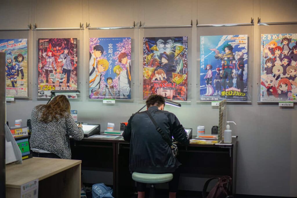 Posters d'anime au musée de l'animation de Suginami