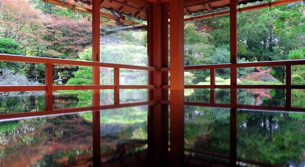 Vue sur le jardin du Kyu-Chikurin-in