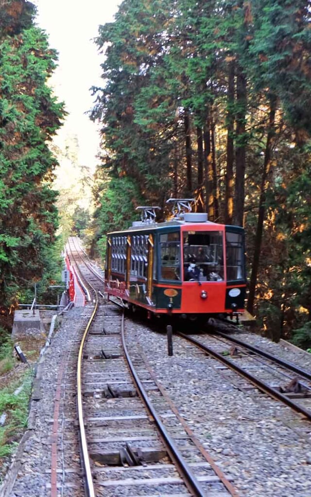 La montée en funiculaire