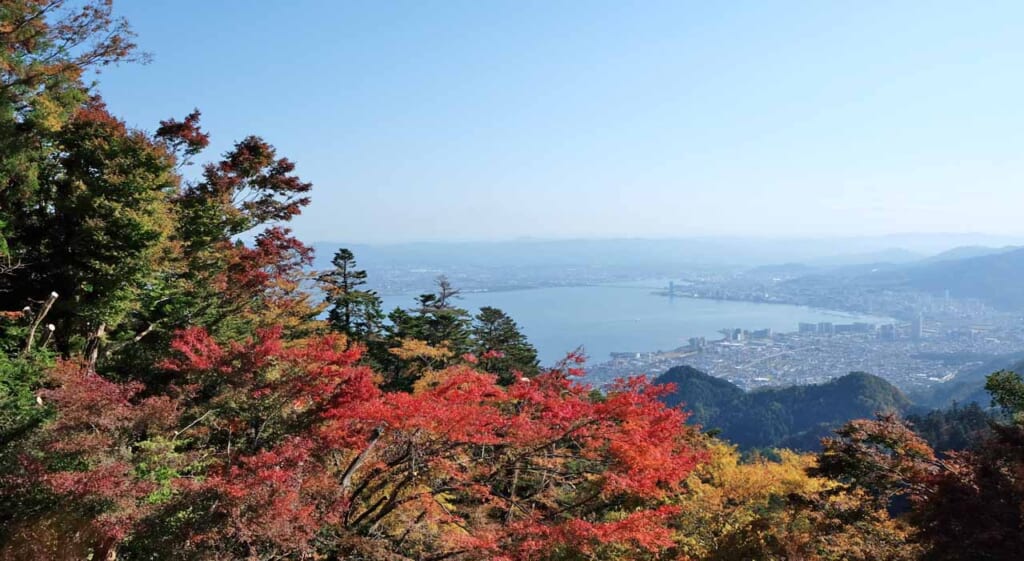 Vue sur le lac Biwa