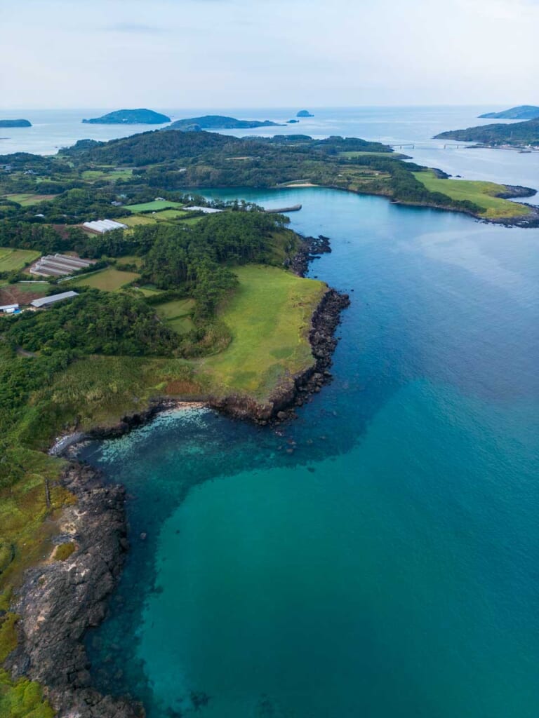 Falaises de Goryo sur l'île d'Ojika à Nagasaki