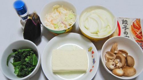 Proceso de preparación de unas gyozas halal y vegetarianas japonesas caseras