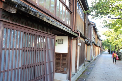 Casas antiguas de madera en Kanazawa