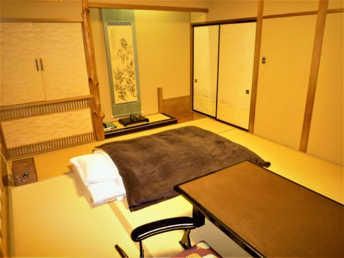Habitación del Ryokan Ogawaso, en Fujinomiya, Shizuoka.