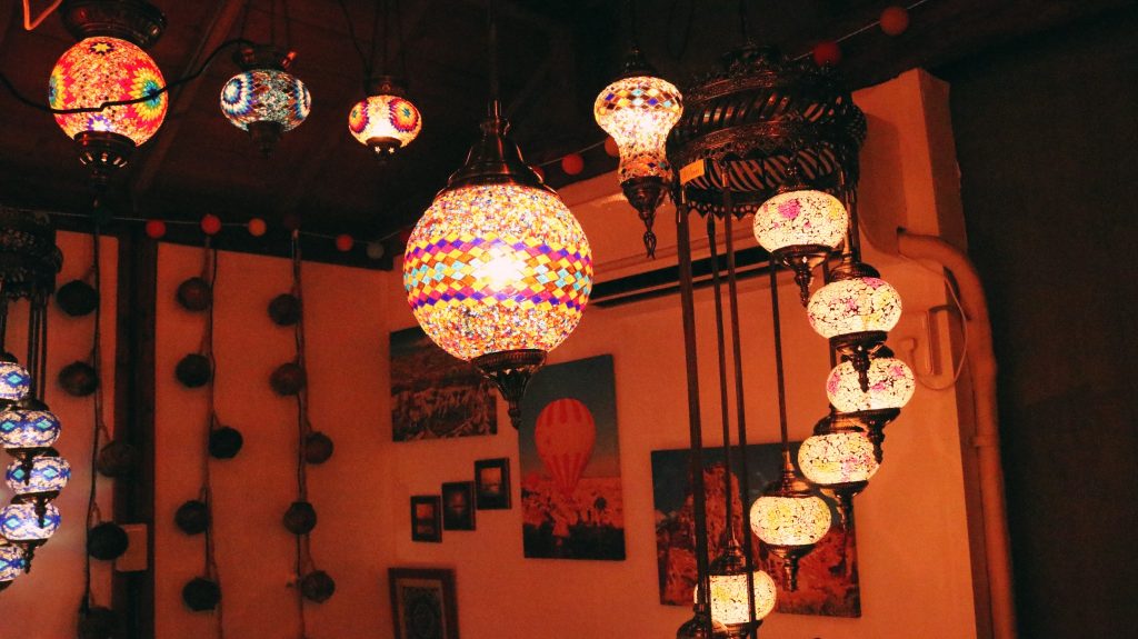 Lámparas de la tienda turca