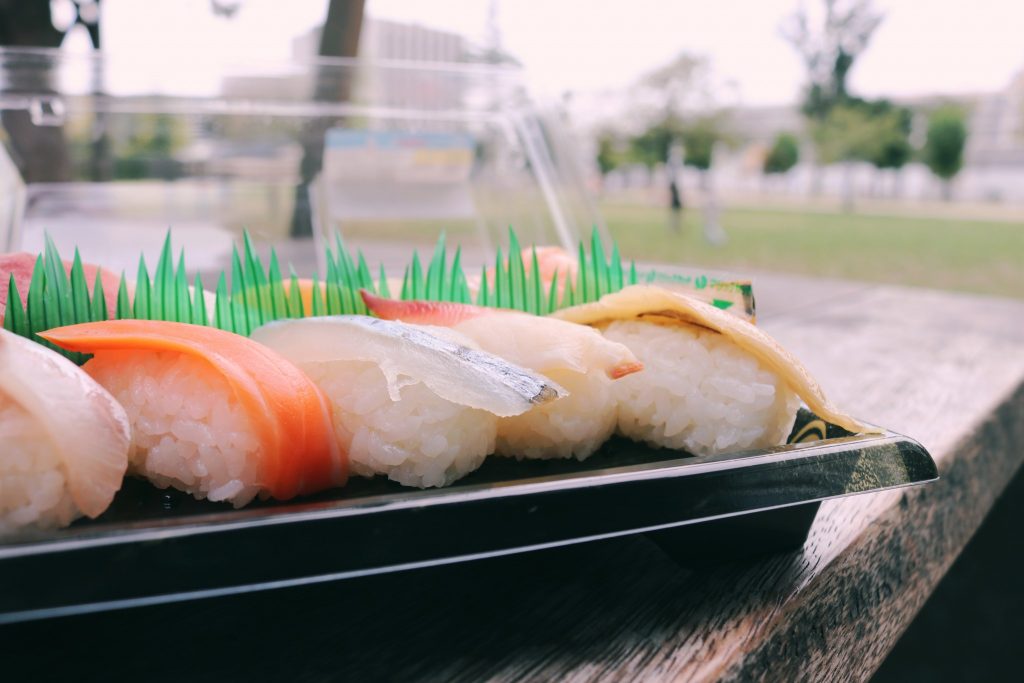 Mi bento de sushi para comer
