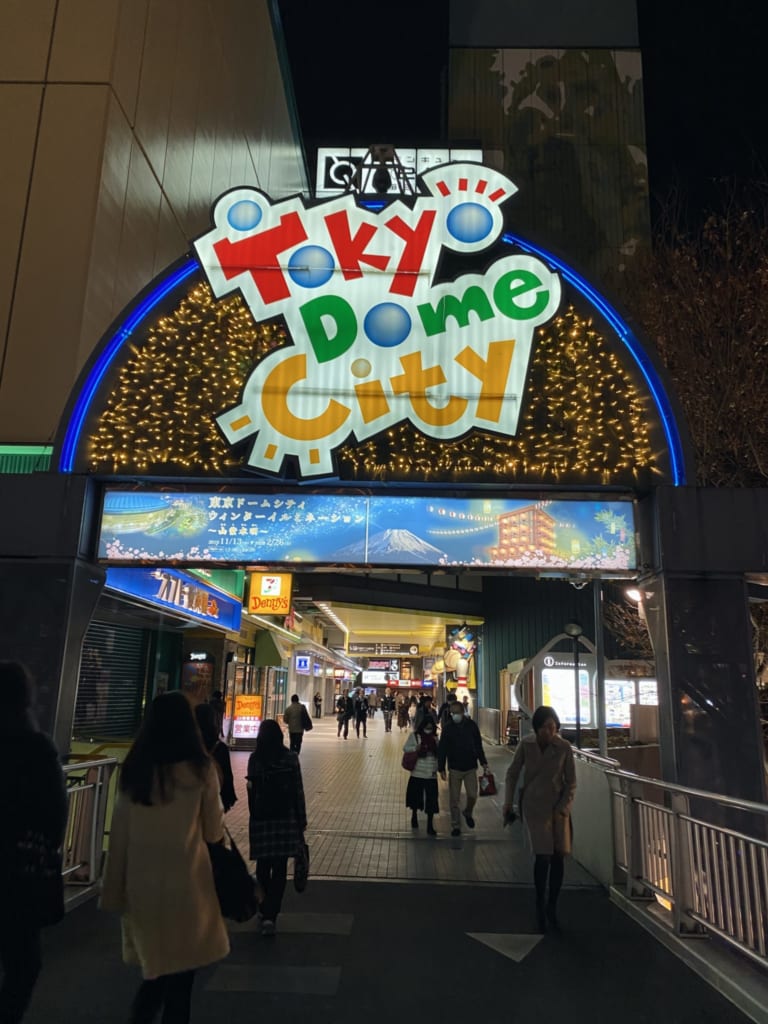Luces en Tokyo Dome, Tokio, Japón