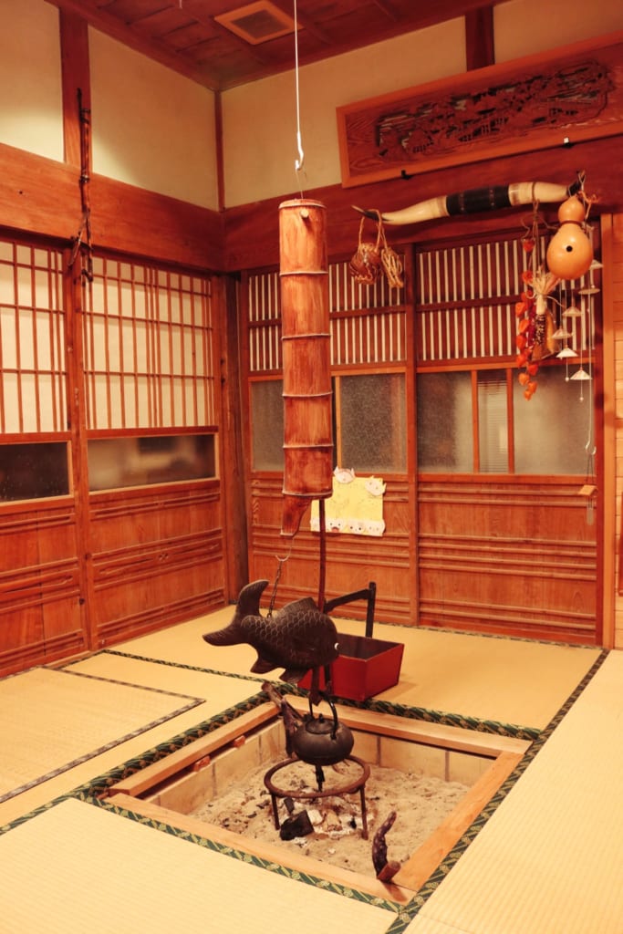 Casa tradicional japonesa en Izumi, Kagoshima, Japón