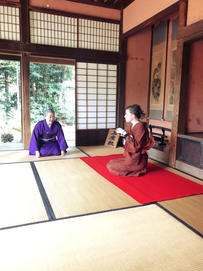 Experiencia de la ceremonia del té, Ciudad samurai, Izumi, Kagoshima, Japón