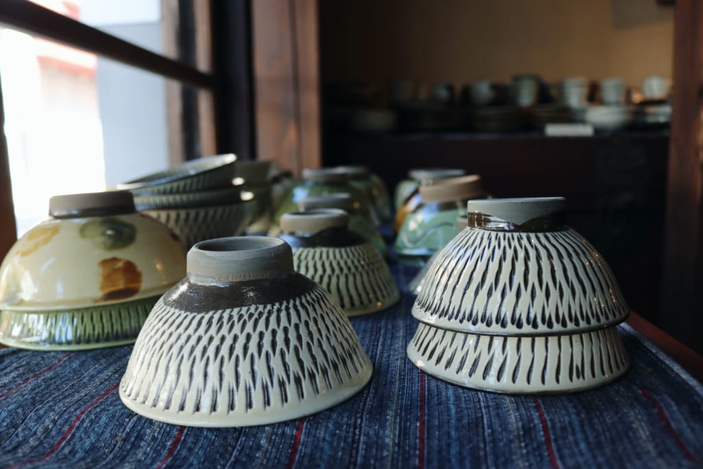 Tienda de cerámica de Mameda Town, Hita, Oita, Japón
