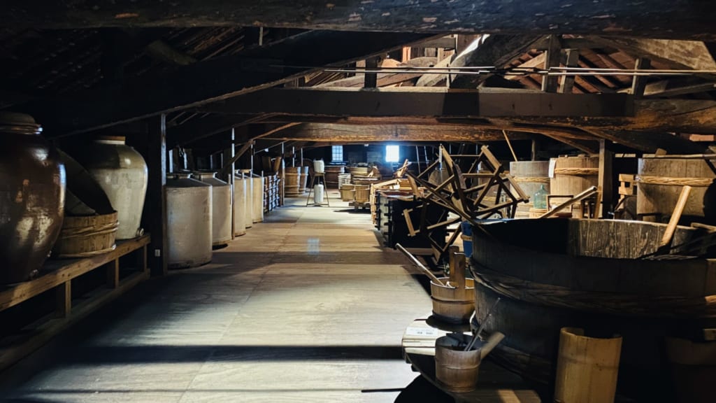Antigua fábrica de sake en Mameda Town, Hita, Oita, Japón