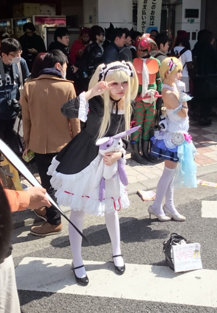 Lolita en el festival de cosplay de Osaka.